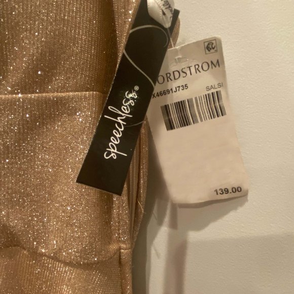 NWT SPEECHLESS Shimmer A-Line Prom Gown, Size 5, - Picture 7 of 8